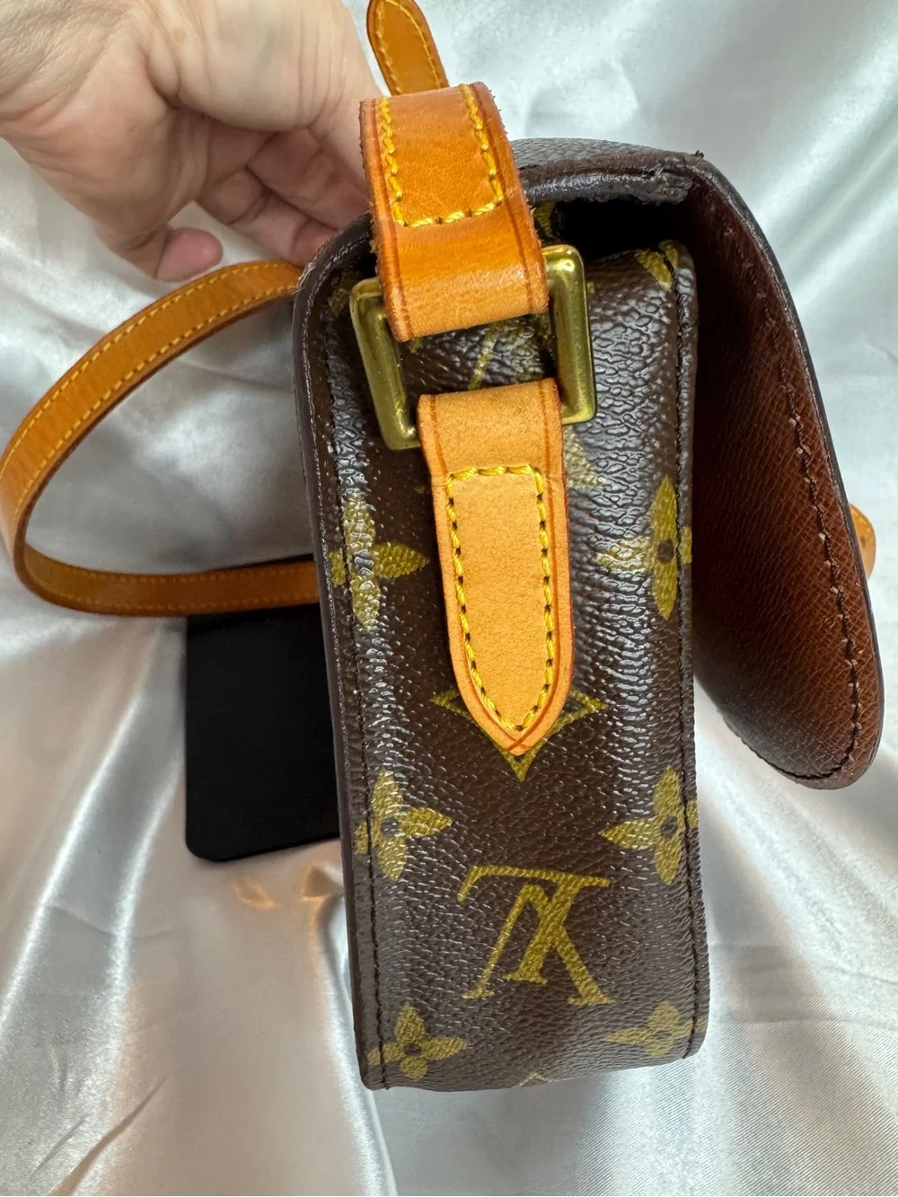 Louis Vuitton LV Mini Saint Cloud Monogram Canvas Crossbody with COA